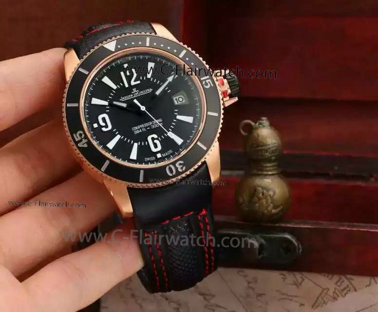 Copy Jaeger-LeCoultre Master compressor Rose Gold Watch